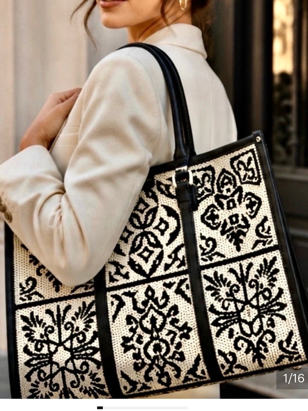 NWT viola Castellani Crochet Tote Bag Crossbody Bag - Picture 2 of 13